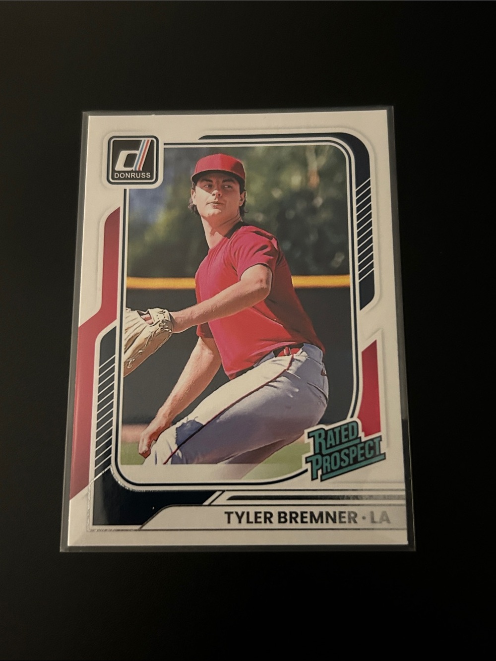 Donruss Rated Prospect Baseball Card - Tyler Bremner LA Angels